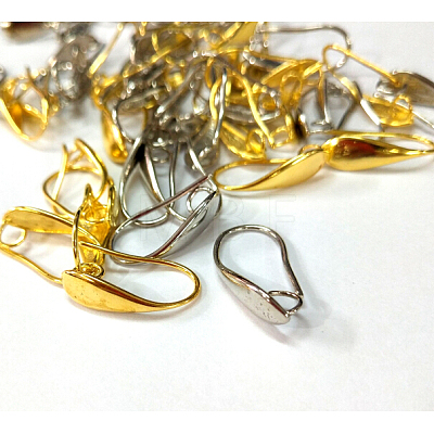 Brass Earring Hooks KK-L134-05-1