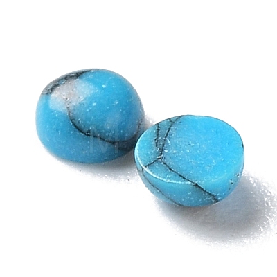 Synthetic Blue Turquoise Cabochons G-F528-31-2mm-1