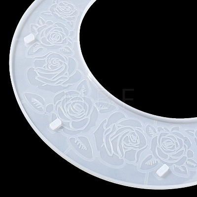 Moon Shape Floating Shelf DIY Silicone Molds Kit DIY-G093-02E-1