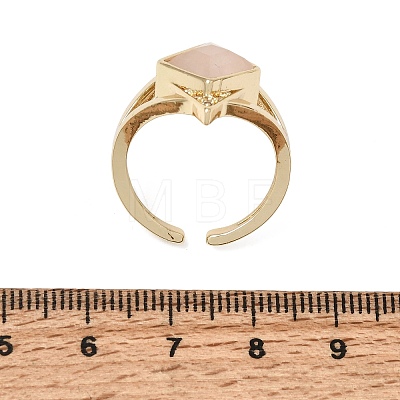 Brass Micro Pave Cubic Zirconia Cuff Rings for Women GG-CBA7610-11G-08-1