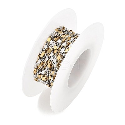 Two Tone 304 Stainless Steel Twisted Figaro Chains CHS-G052-01GP-1