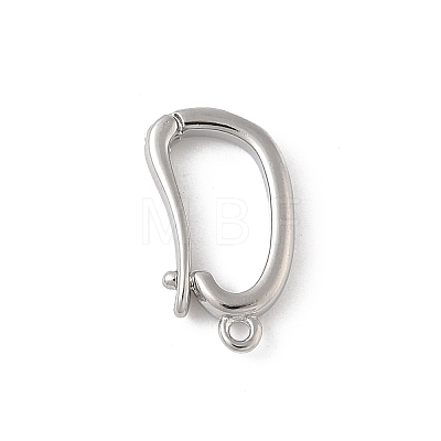 Brass Twister Clasps KK-L245-38P-1
