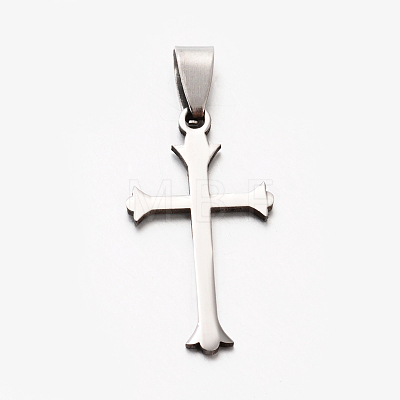 Tarnish Resistant Cool Boy 201 Stainless Steel Cross Pendants STAS-F010B-59-1