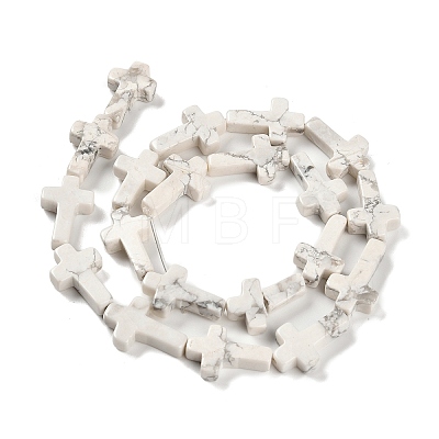 Natural Howlite Beads Strands G-I337-A07-02-1