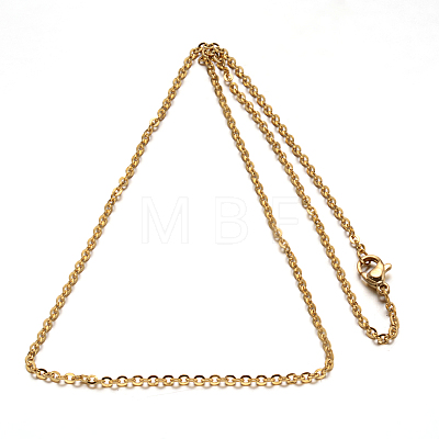 304 Stainless Steel Cable Chain Necklace STAS-L164C-01-1