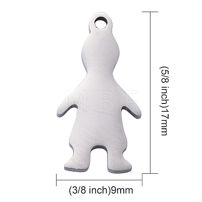 Tarnish Resistant 304 Stainless Steel Pendants LS-STAS-I140-12S-1