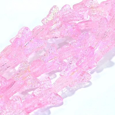 Transparent Glass Beads Strands GLAA-F114-04B-1