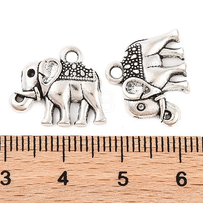 Tibetan Style Alloy Charms Pendants TIBEP-A124745-AS-LF-1