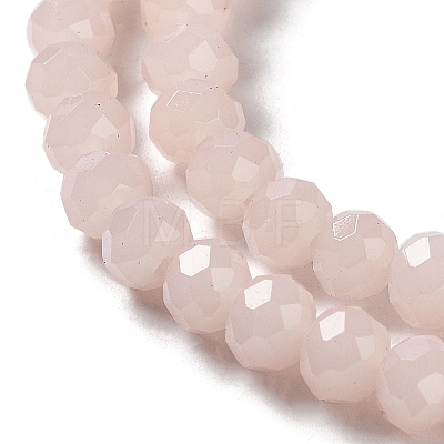 Baking Painted Imitation Jade Glass Bead Strands X-DGLA-A034-J6MM-A41-1