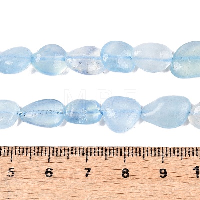 Natural Aquamarine Beads Strands X-G-R445-8x10-36-1