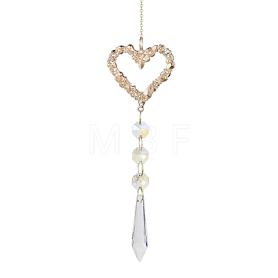 Alloy Rhinestone Hanging Ornaments HJEW-E012-02G-01-1