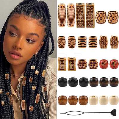 Plastic Topsy Tail Hair Styling Braiding Tool OHAR-FS0001-04-1