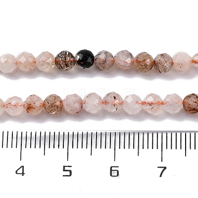 Natural Rutilated Quartz Beads Strands G-G188-B07-02-1