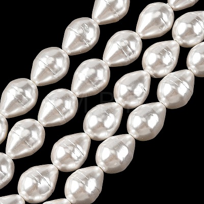 Electroplated Shell Pearl Beads Strands SH-CBA6AE6-01B-1
