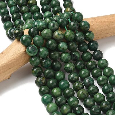 Natural African Jade Beads Strands G-D840-53-10mm-A-1