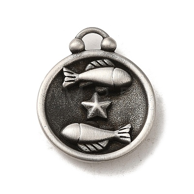 304 Stainless Steel Pendants STAS-L022-306AS-M-1