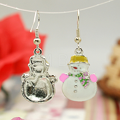 Fashion Earrings for Christmas EJEW-JE00365-01-1