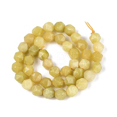Natural Lemon Jade Beads Strands G-Q606-58A-1