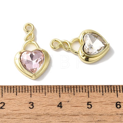 Heart Rack Plating Alloy Pendants FIND-I039-32G-1