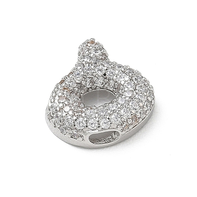 Brass Micro Pave Cubic Zirconia Pendants KK-A300-02P-A-1