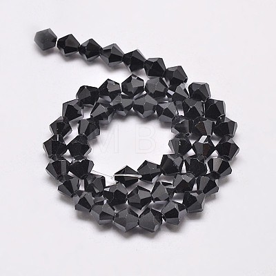 Imitate Austrian Crystal Bicone Glass Beads Strands GLAA-F029-5x5mm-02-1