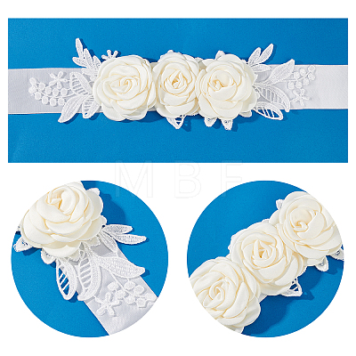Lace Elastic Bridal Garters & Belts Set OCOR-WH0020-06-1