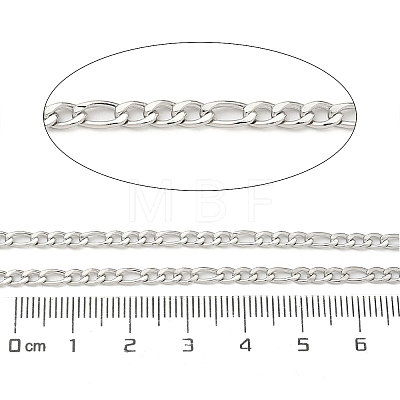 Tarnish Resistant 304 Stainless Steel Figaro Chains CHS-H007-30P-1