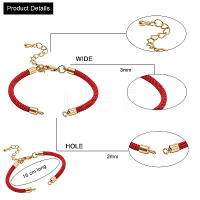 Nylon Bracelet Making MAK-CJ0001-05-1