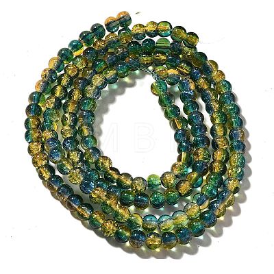 Crackle Glass Beads Strands CCG-C002-8mm-06-1