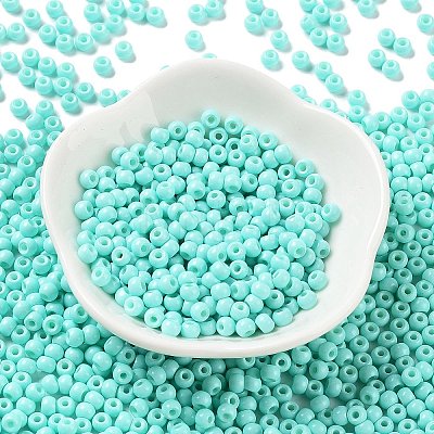 Baking Paint Glass Seed Beads SEED-H002-I-A525-1