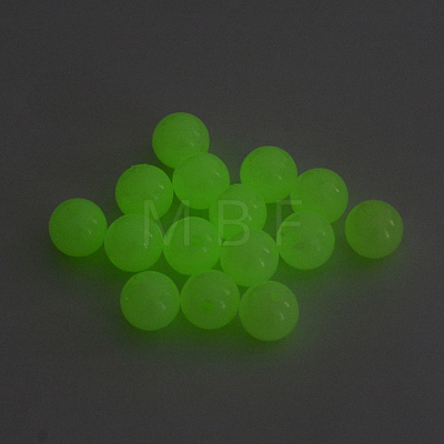 Luminous Acrylic Round Beads LACR-R002-4mm-01-1