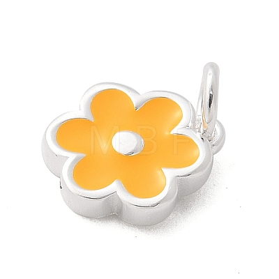925 Sterling Silver Enamel Flower Charms LS-STER-D300-04S-03-1