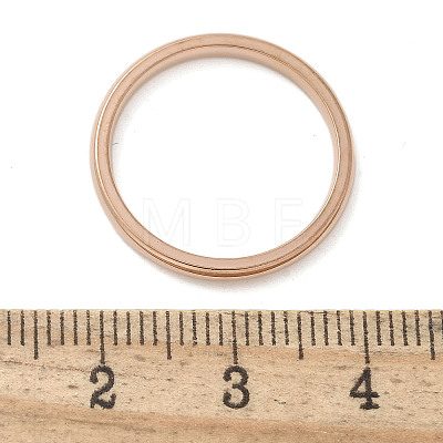 Ion Plating(IP) 304 Stainless Steel Plain Band Rings STAS-I160-E03-KCG-1