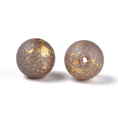 Baking Paint Glass Beads DGLA-N014-8mm-01D-1