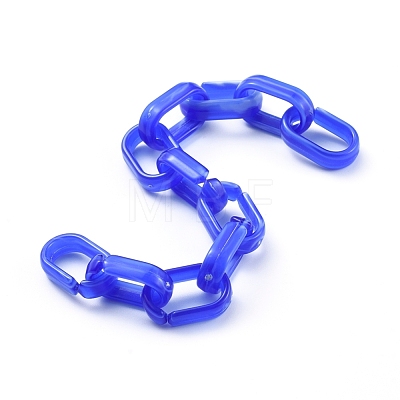 Handmade Acrylic Cable Chains AJEW-JB00535-02-1