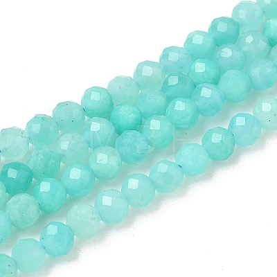 Natural Amazonite Beads Strands G-F509-25-4mm-1