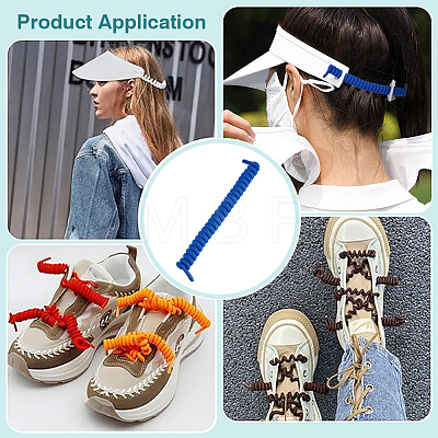 Polyester with Latex Silk Replacement Visor Curl Cord DIY-WH0888-579I-1
