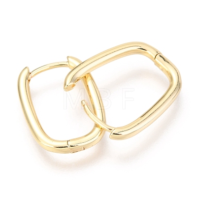 Brass Huggie Hoop Earrings EJEW-F245-07G-1