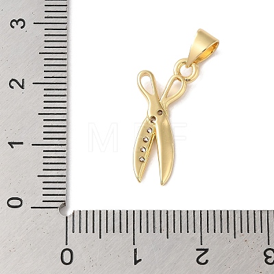 Rack Plating Brass & Cubic Zirconia Pendants KK-L216-066G-1