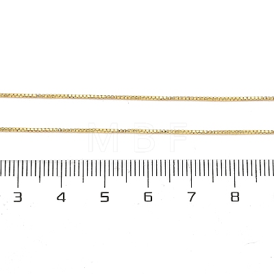 1.2mm Brass Box Chain Necklaces for Men Women NJEW-G160-19G-1