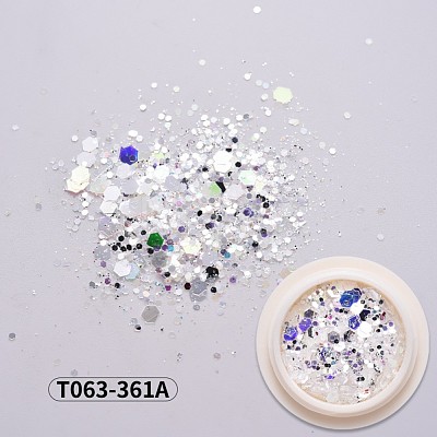 Holographic Nail Glitter Powder Flakes MRMJ-T063-361A-1