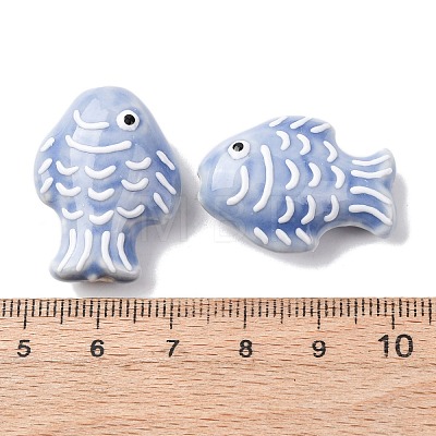 Handmade Porcelain Beads PORC-K010-08L-1