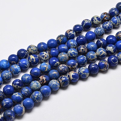 Natural Imperial Jasper Beads Strands G-I122-4mm-06-1