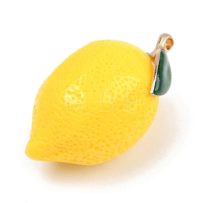Fruit Theme Resin Big Pendants FIND-E053-01D-G-1