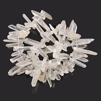 Natural Rough Quartz Crystal Beads Strands X-G-I111-02-1