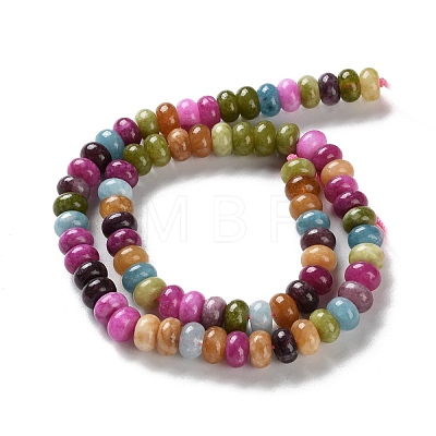 Natural Dyed White Jade Beads Strands G-B124-B01-01-1