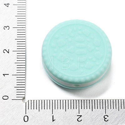 Cookie Food Grade Eco-Friendly Silicone Focal Beads SIL-C007-03B-1