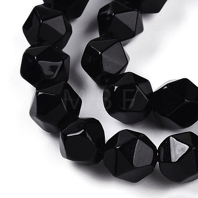Natural Obsidian Beads Strands X-G-T139-8mm-50-1