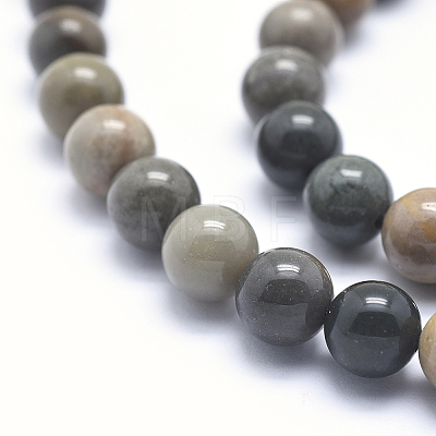Natural Ocean Agate/Ocean Jasper Beads Strands G-G735-05-6mm-1