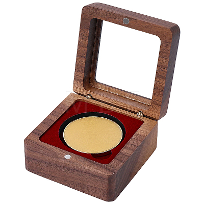 Wooden Badge Packing Magnetic Boxes CON-WH20006-017B-1